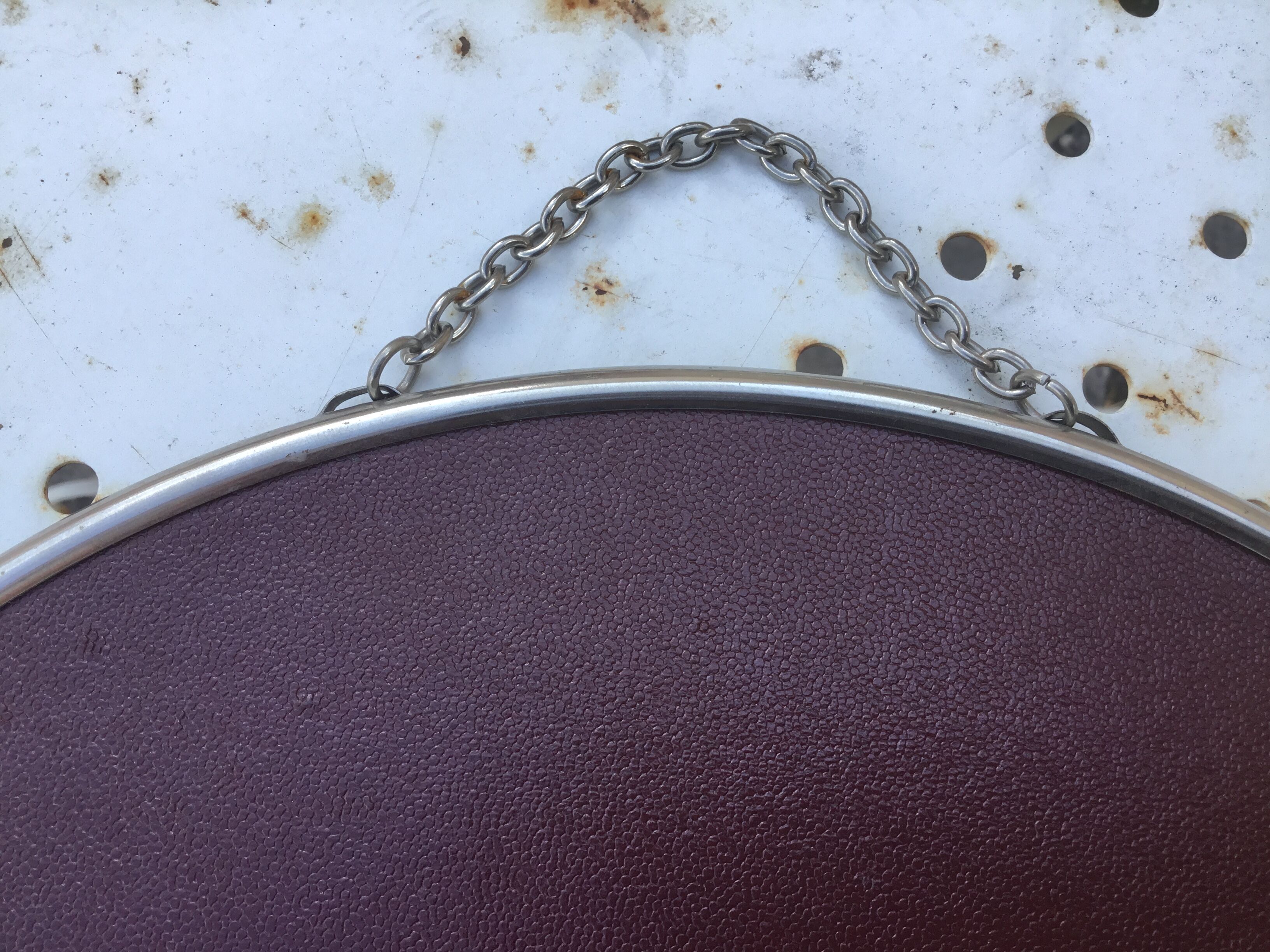 Old barber mirror 29x29cm