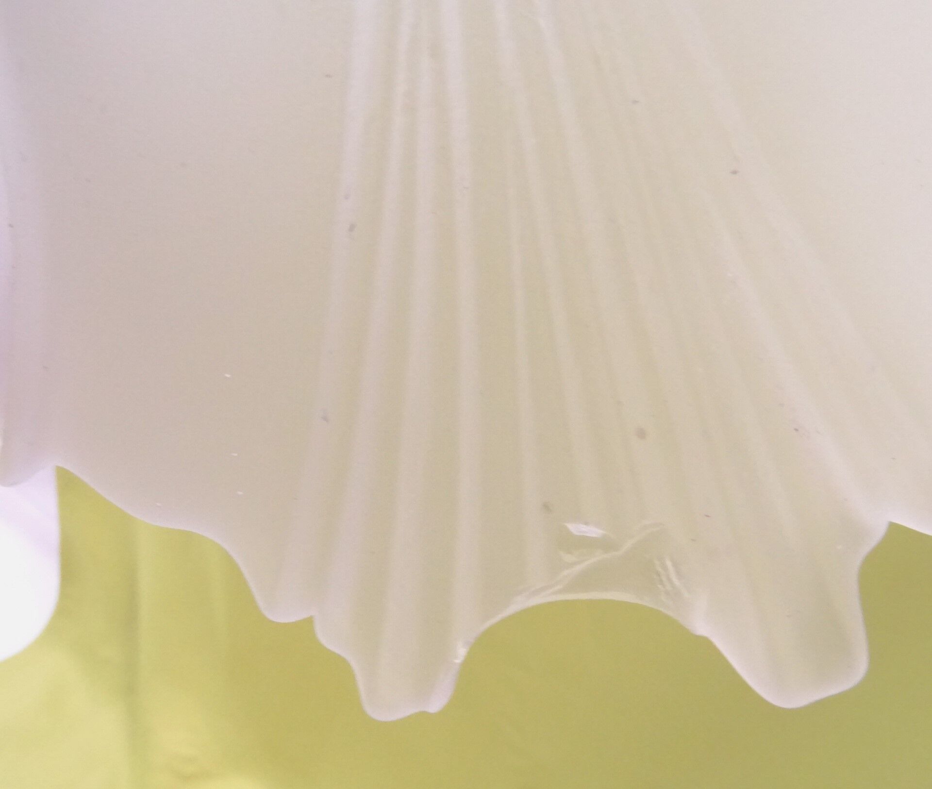 3-branched chandelier in opaque glass