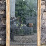 19th century mercury mirror patinated trumeau