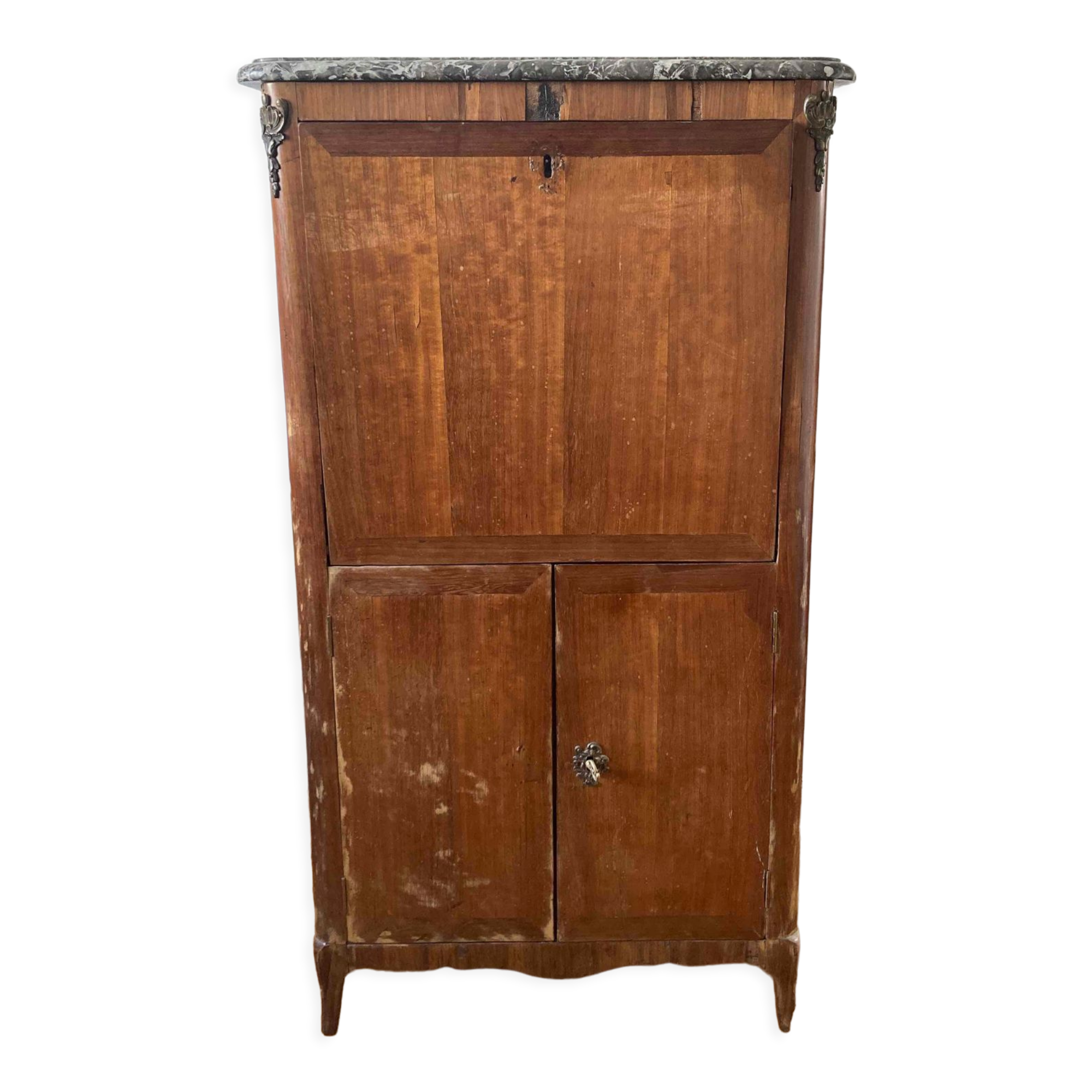 Secretary with grey marble top