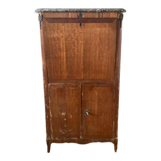 Secretary with grey marble top