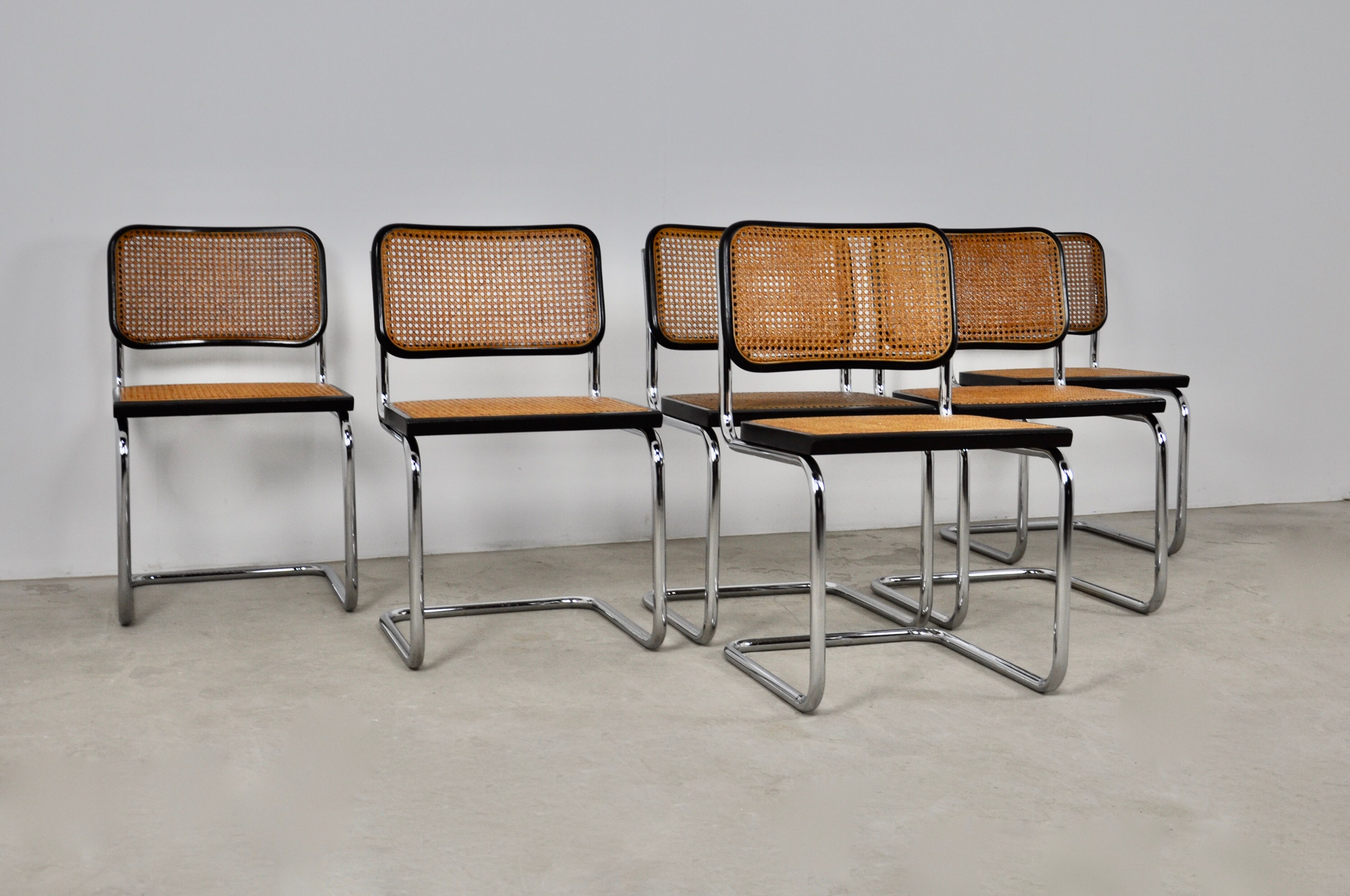Set of 6 chairs B32 By Marcel Breuer