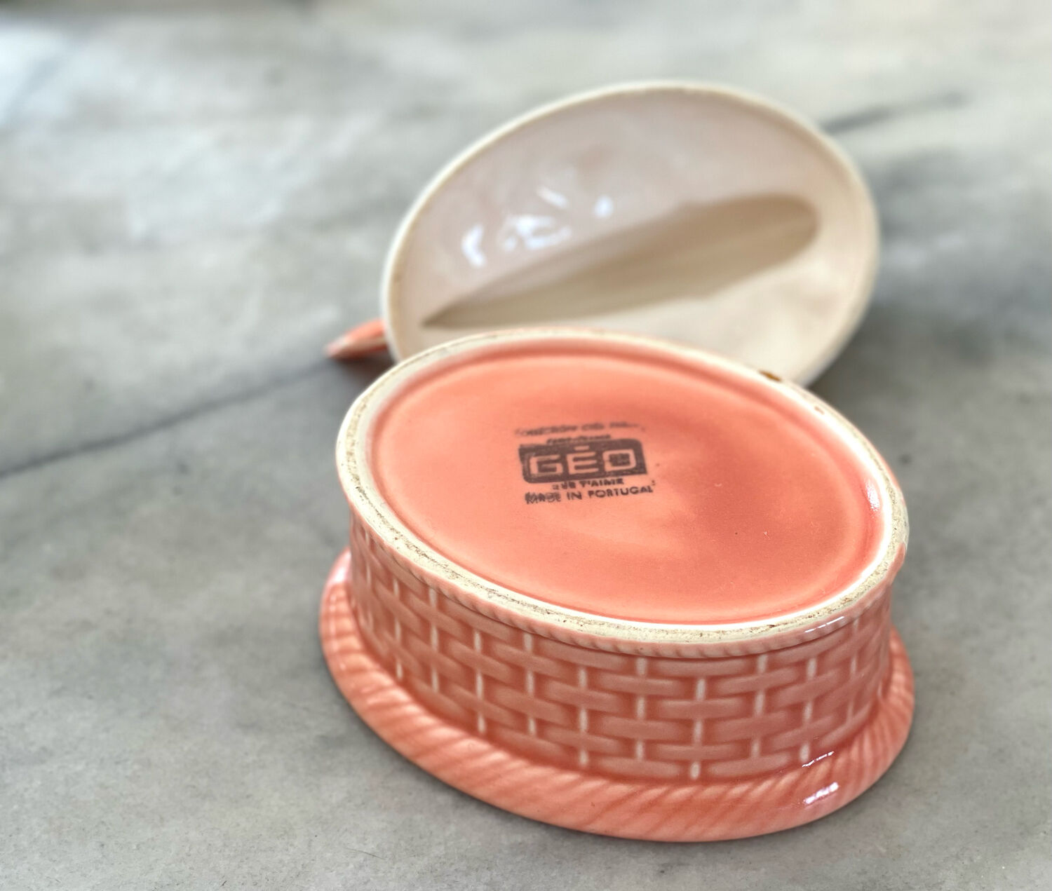 Terrine dish in slip