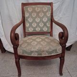 Cross-back armchair in Directoire style