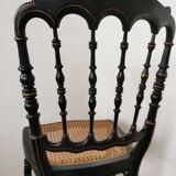 Black chair Napoleon III year, with gilding