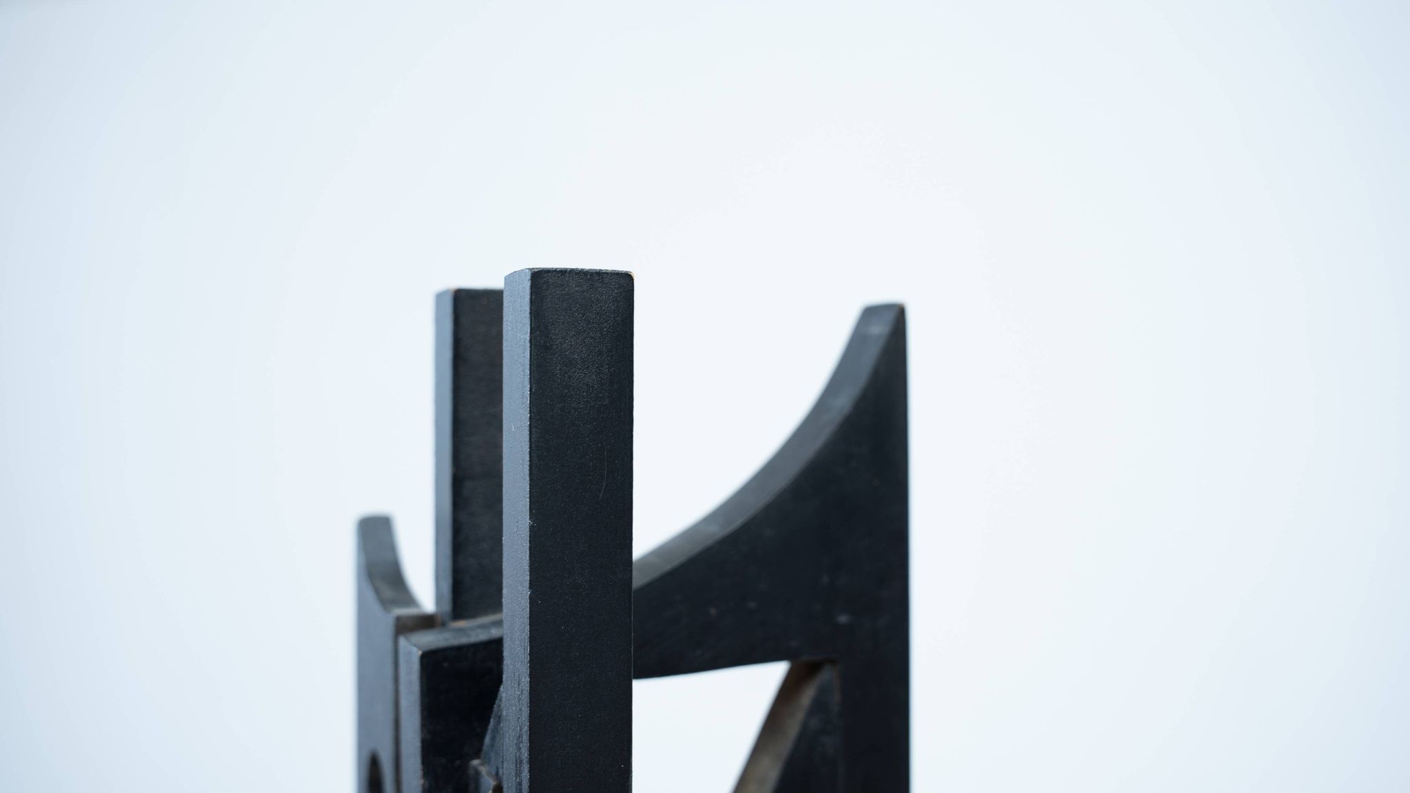 Abstract Italian wooden sculpture