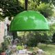 Green metal industrial pendant light