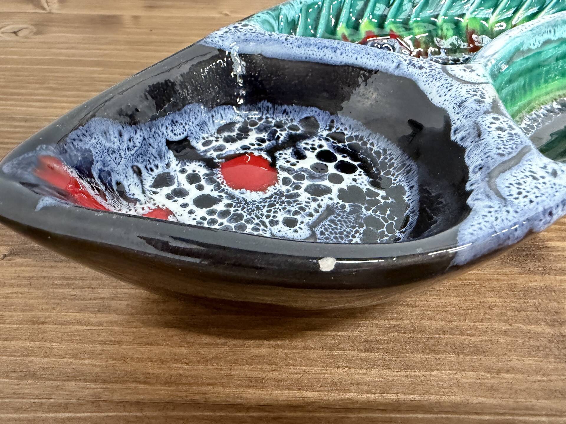 Empty pocket dish "Fish" in Vallauris ceramic from the 1950s-1960s.
