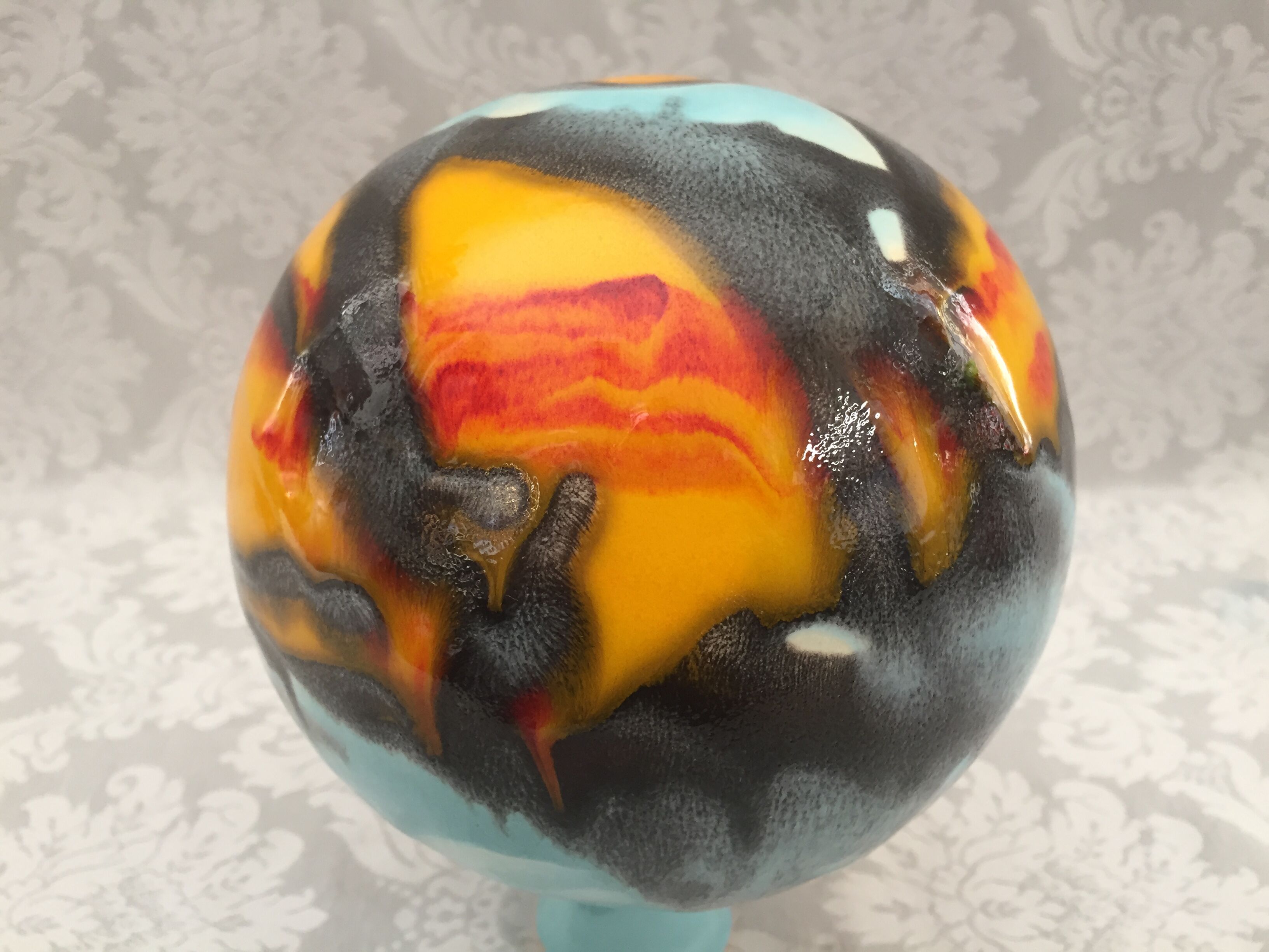 Vase atypical ball original Harro Berger Vienne