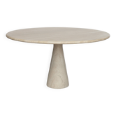 Angelo Mangiarotti M1 eettafel Travertin marmer 130cm