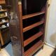 Directoire style bookcase in mahogany, decorated with gilded bronze.