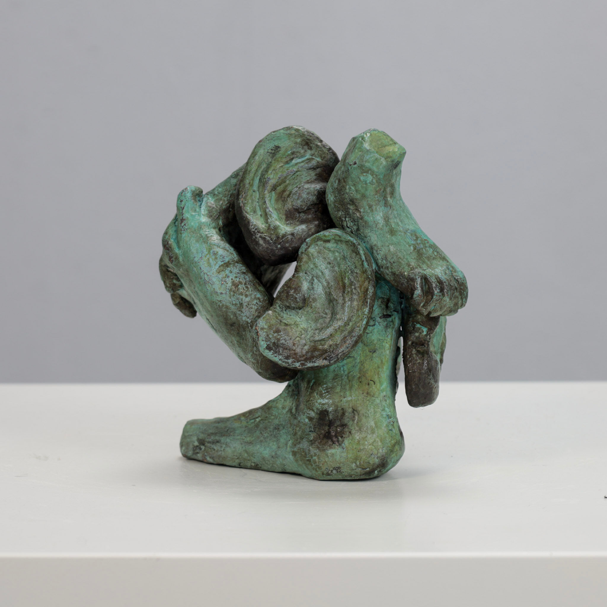 Sculpture en bronze figurative expressive, Pays-Bas, années 1970