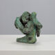 Sculpture en bronze figurative expressive, Pays-Bas, années 1970