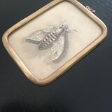 Set of wooden and brass frames with windows