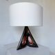 1950s ceramic table lamp, free form