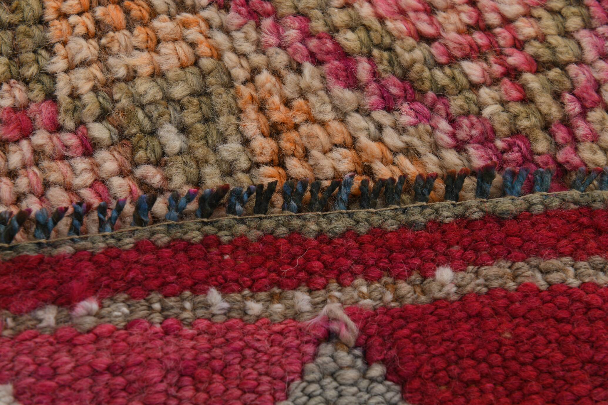 3x10 Red Pink Oriental Vintage Runner Rug, 95x317Cm