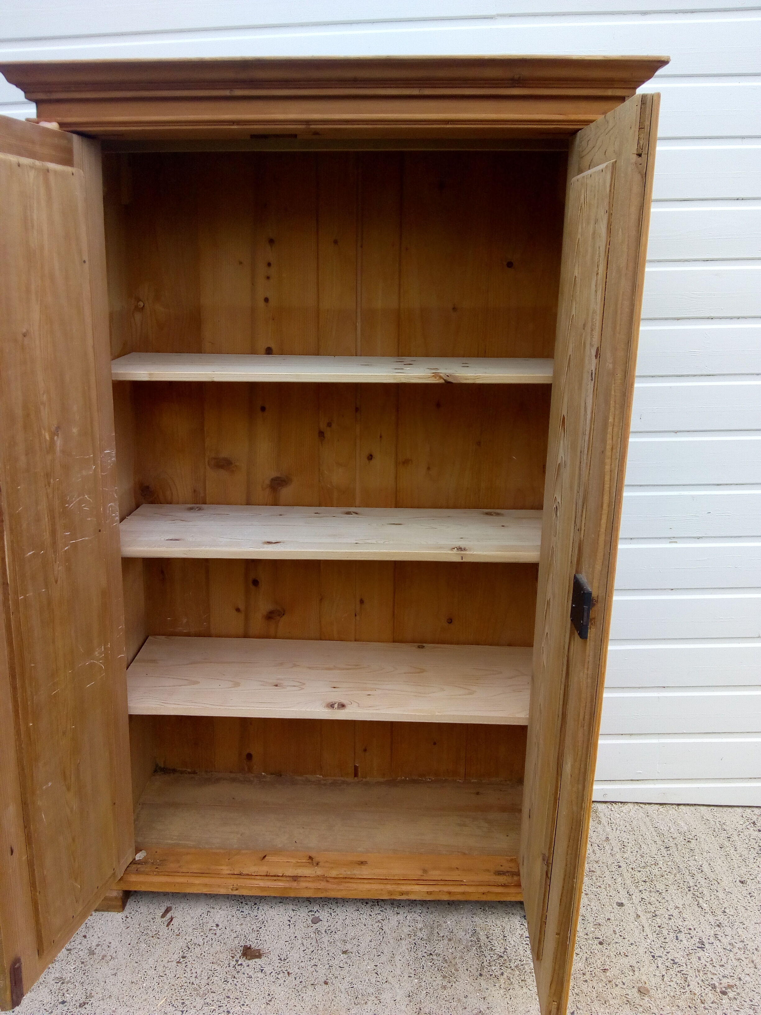 English pine cabinet