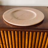 Pink marble centerpiece / tray, up&up italy, 1970s