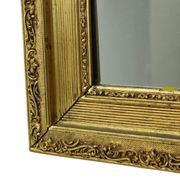 Large Antique Gold Mirror with Crown Classic Baroque France 118cm