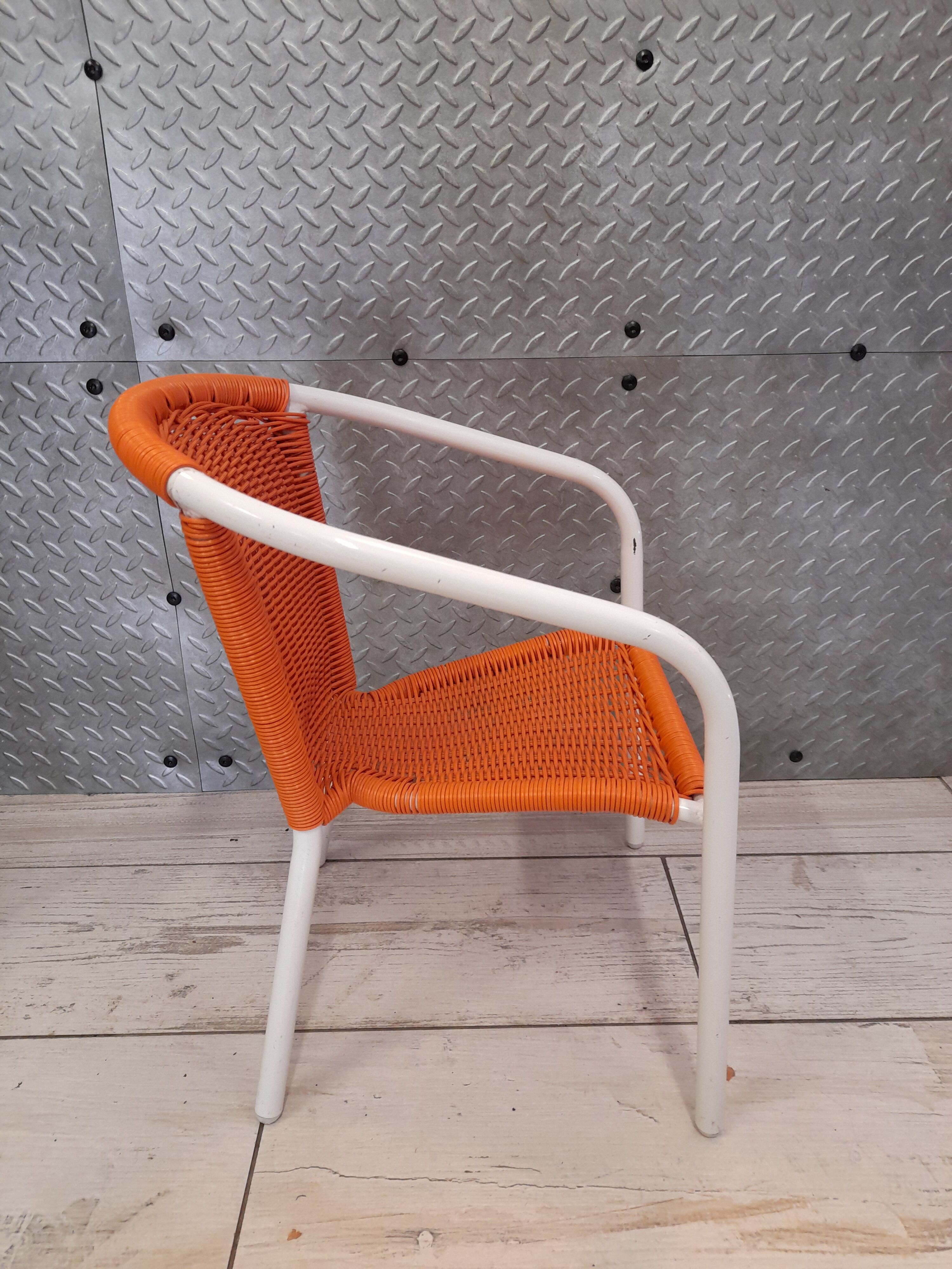 Vintage scoubidoo armchair for children