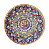 Assiette décorative émail et or Cercolon Espagne
