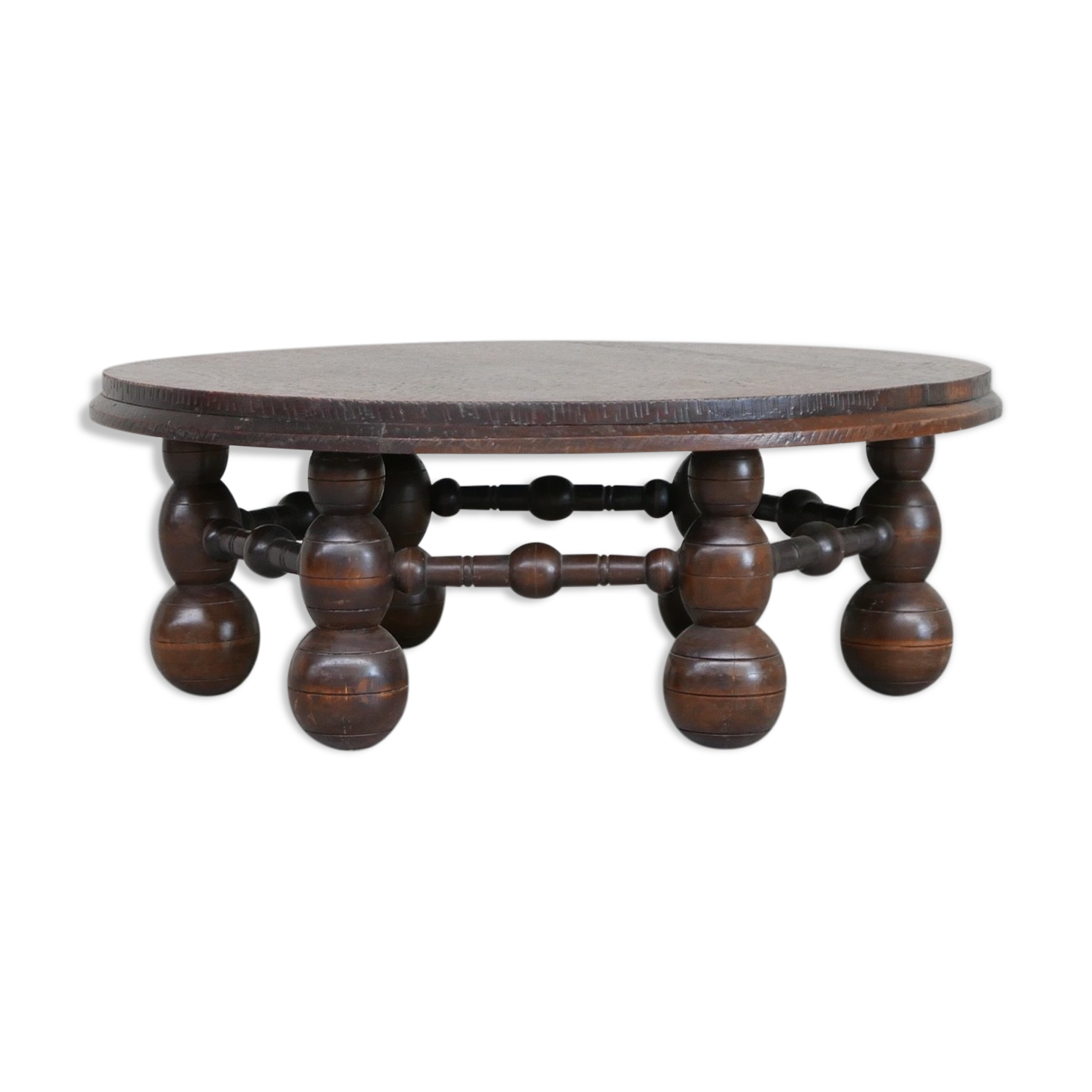 Table basse art déco chêne