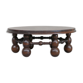 Oak art deco coffee table