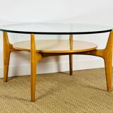 Glass coffee table