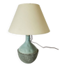 Ceramic lamp, 2m fabric cable, cotton lampshade