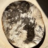 Very large empty pocket or petrified wooden flat