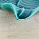 Ceramic cup signed CAB, green leaf, 1950s, slip