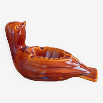 Ceramic bird ashtray 50s