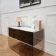 Commode / coiffeuse et chevet en plexiglass
