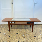 Coffee table Gplan teak & glass