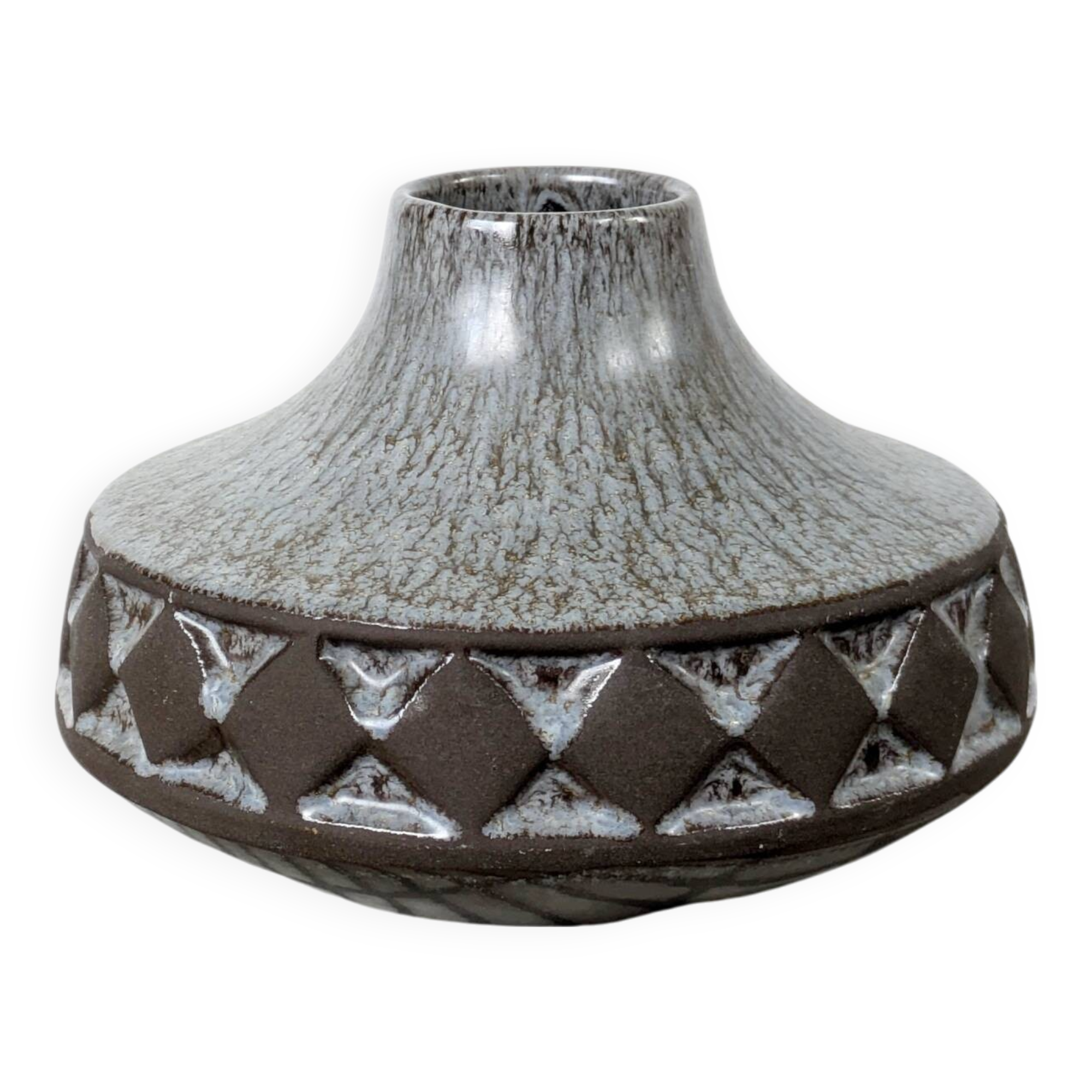 Vintage stoneware vase by Frank Keramik, Denmark, 1960s