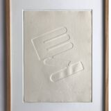 Signed and numbered print by Jean Legros, Geometric Relief II, c 1970
