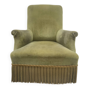 fauteuil crapaud en velours