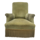 Fauteuil crapaud en velours d'époque napoléon III 19éme