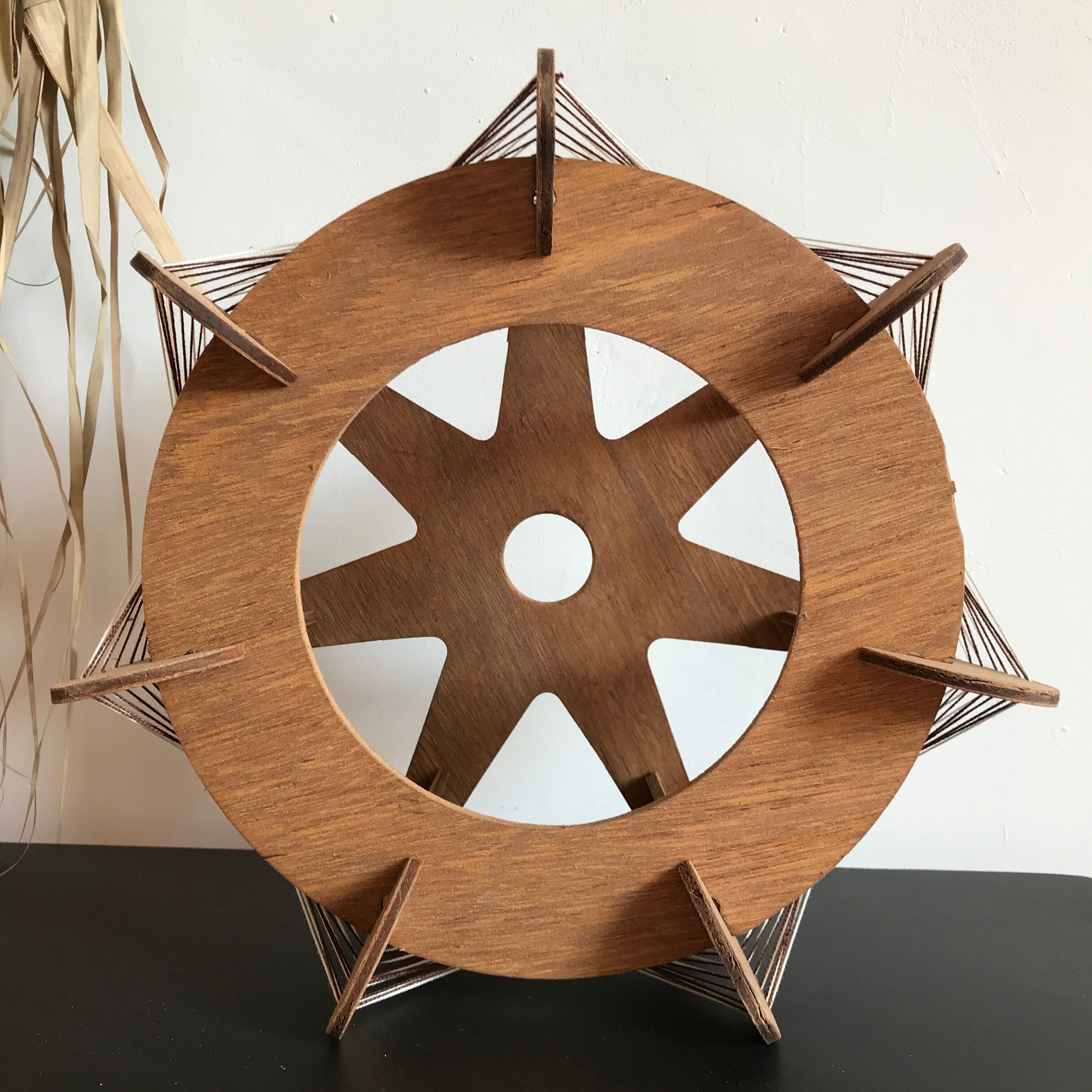 Scandinavian suspension yarn and wood