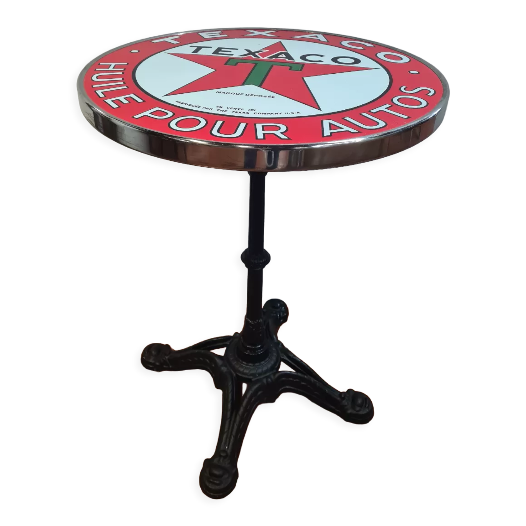 Texaco bistro pedestal table