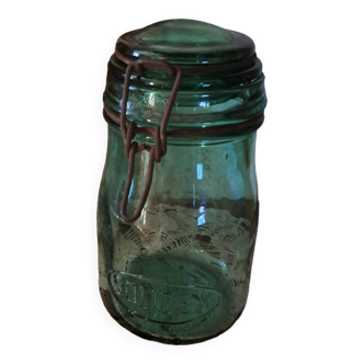 Old green Solidex jar 0.75 l