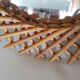 Mirror rattan sun 55 cm