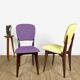 Duo de chaises colorées