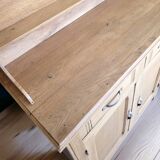 Old oak sideboard and shelf