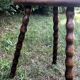 Duo half-moon tripod stools