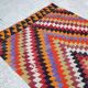 Vintage Turkish hallway rug 126x327 cm