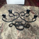 Vintage wrought iron candlestick