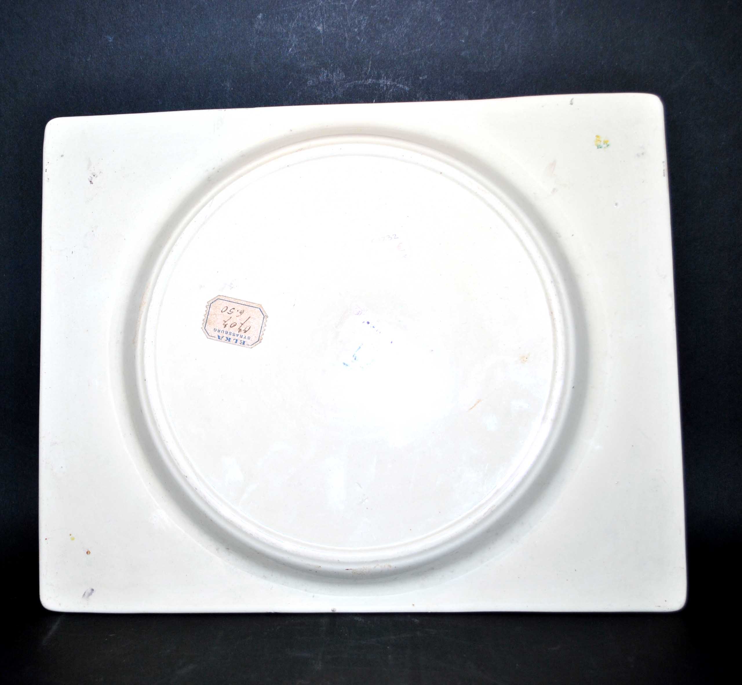 Flat rectangle boch freres for la louviere 1940 bird and bonzaï