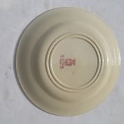Assiette en porcelaine opaque de Gien terre de fer modèle Mûres diam  23 cm
