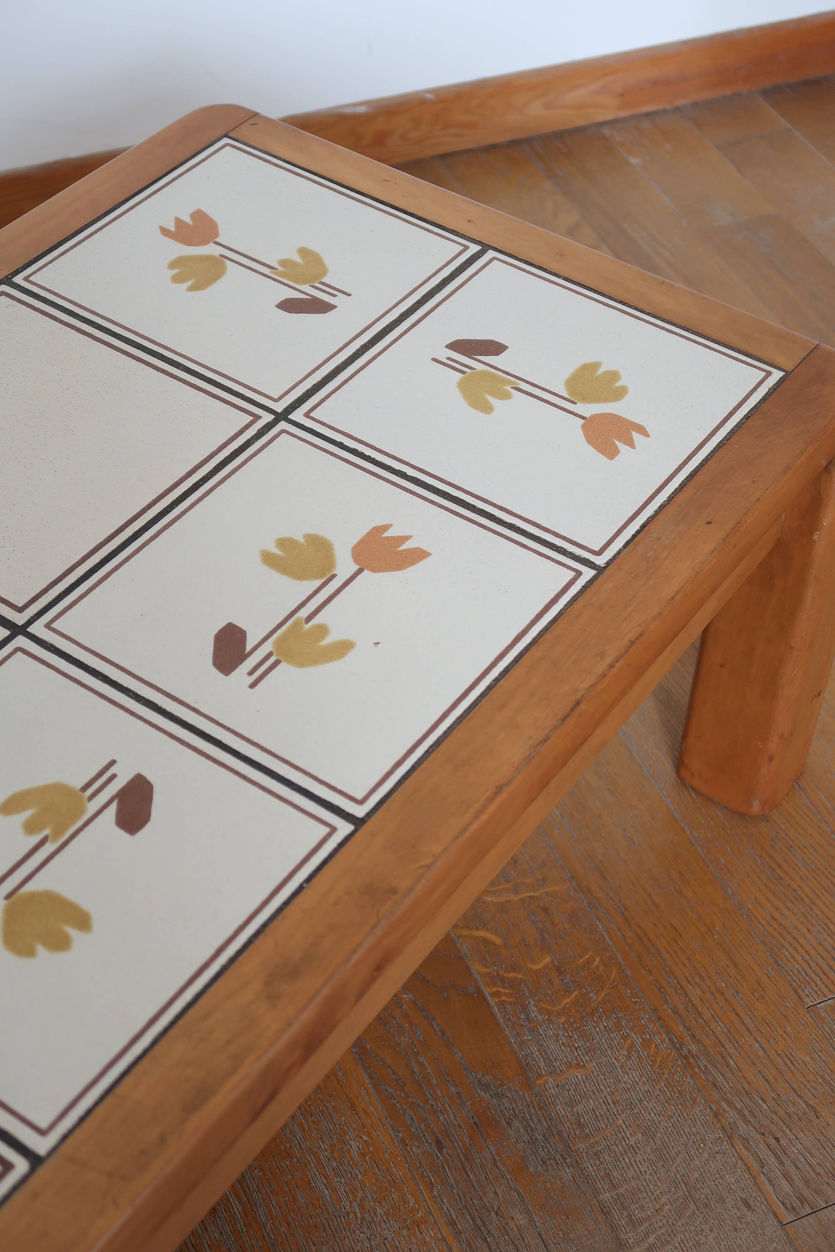 Brutalist coffee table ceramic top